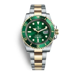 Rolex automatic submariner green dial dual tone watch for men Rx151