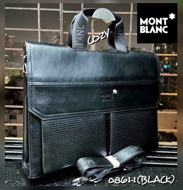 Mont Blanc Laptop Bag 0861-1 Black