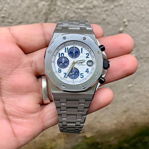 Audemars Piguet Royal Oak Chronograph White Dial Ap114
