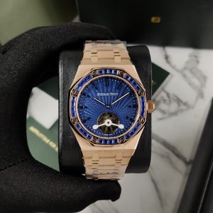 Audemars Piguet Royal Oak Flying Tourbillion RG-Blue Bezel Ap127