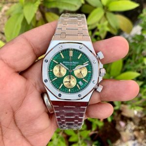 Audemars Piguet Silver Chain Green Dial Ap112
