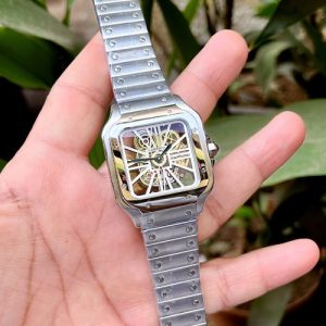 Cartier DSantos Skeleton Silver White Ct102