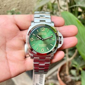 Luminor Panerai Marina Pam1950 Silver-Green Dial Lp107