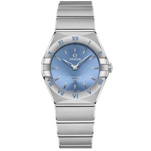 Omega constellation ladies blue 28mm Og119