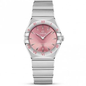 omega constellation ladies pink 28mm Og120