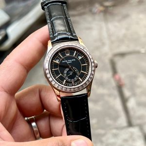Patek Philippe Complications 520 Black-Grey RG Diamond Pt106