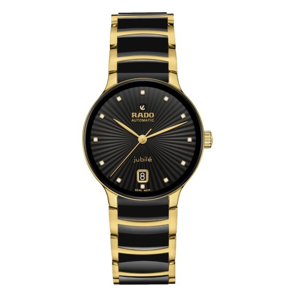 Rado Centrix Diamonds gold and black Watch 121
