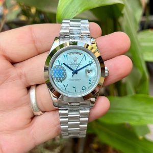 Rolex Day-Date Oyster Arabic Dial Silver Rx108
