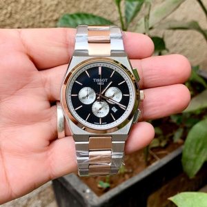 Tissot Classic PRX Chronograph Quartz Two-Tone Black Tt103