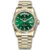 Rolex Oyster Perpetual Day-Date Full Gold Green Dial
