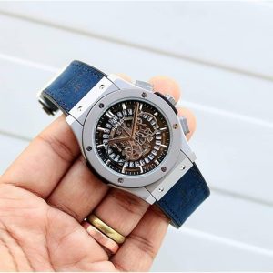 Hublot Classic Fusion Premium Silver & Blue Watch