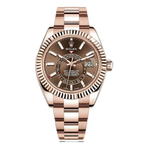 Rolex Sky Dweller Rose Gold Brown Dial 211