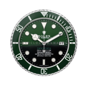 Rolex Submarine Wall Clock Full Green