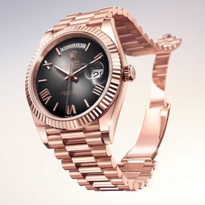 Rolex Day-Date 40 in Everose Gold with a Slate Ombre Dial